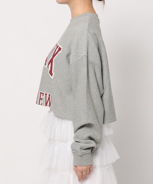 LOWRYS FARM「リメイクフウショートウラケＬＳ」|スウェット・ジャージ|