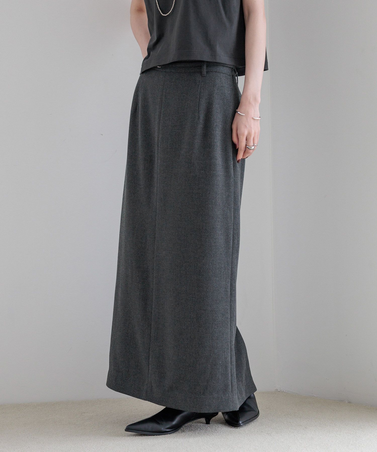 LOWRYS FARM「ＴＲベルトツキタイトスカート」|スカート|GRY8