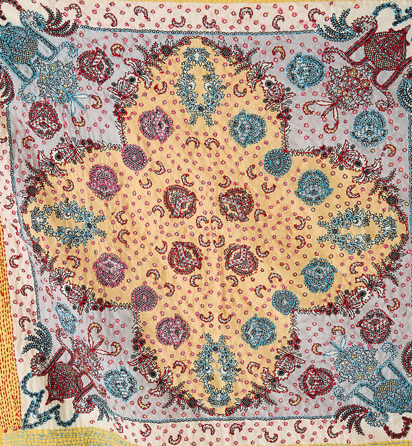 collex「刺し子シルク大判ストール」|マフラー|