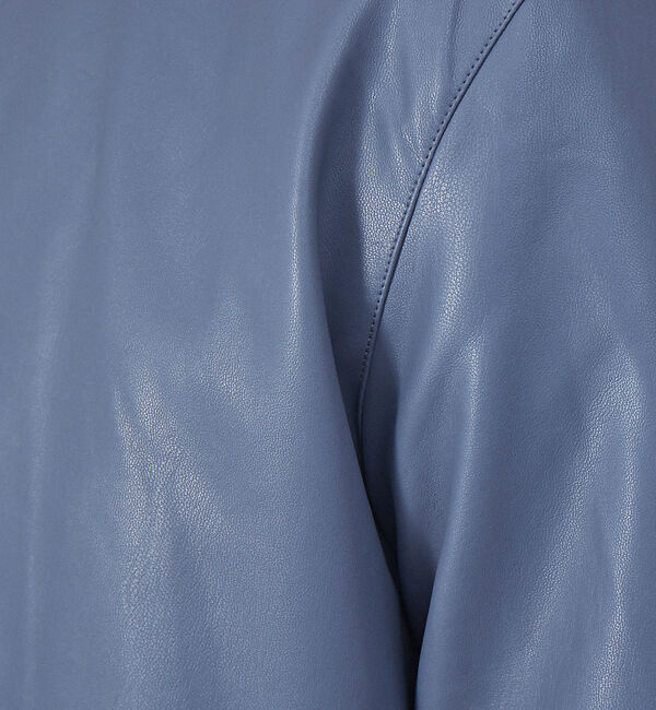 ABAHOUSE「【定番】ネオレザー シングル ライダース」|ライダースジャケット|