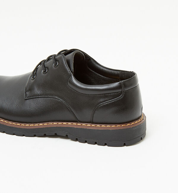 ABAHOUSE「ブラックレザー タンクソールシリーズ【プレーントゥ  /   Uチップオックスフ」|その他|