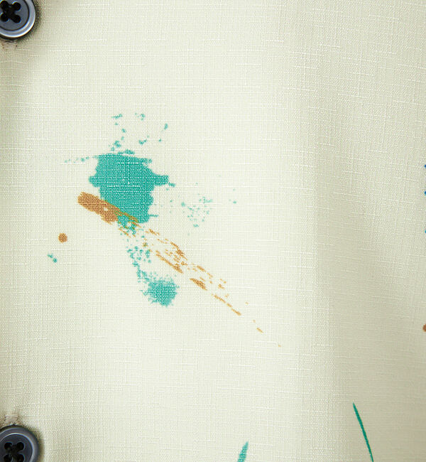 ABAHOUSE「【WEB限定】スラブポリグラフィックシャツ/ スプラッシュドット柄/ペーズリー柄」|シャツ・ブラウス|