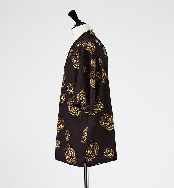 ABAHOUSE「【WEB限定】スラブポリグラフィックシャツ/ スプラッシュドット柄/ペーズリー柄」|シャツ・ブラウス|