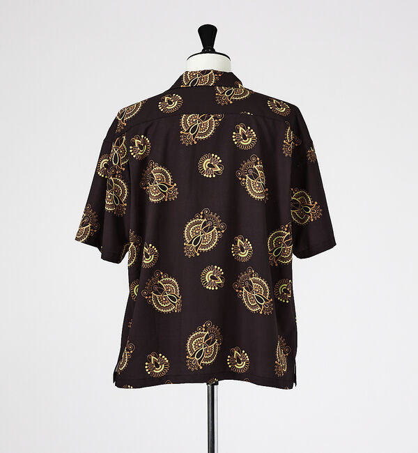 ABAHOUSE「【WEB限定】スラブポリグラフィックシャツ/ スプラッシュドット柄/ペーズリー柄」|シャツ・ブラウス|