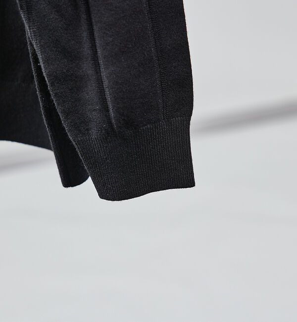 ABAHOUSE「【カシミアタッチ】シャドーストライプ クルーネック ニット」|ニット・セーター|