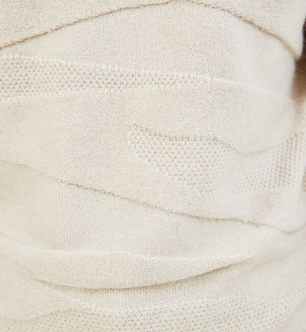 ABAHOUSE「【スポンジタッチ】シャドーカモフラ タートルネック ニット」|ニット・セーター|