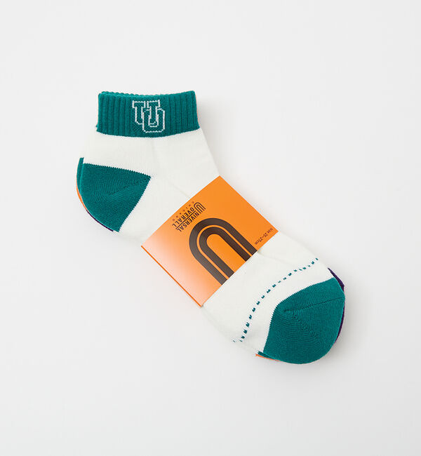 ABAHOUSE「UNIVERSALOVERALL / ユニバーサルオーバーオール【3P】UOロゴ」|ソックス|