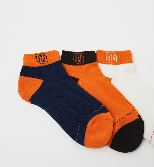 ABAHOUSE「UNIVERSALOVERALL / ユニバーサルオーバーオール【3P】UOロゴ」|ソックス|