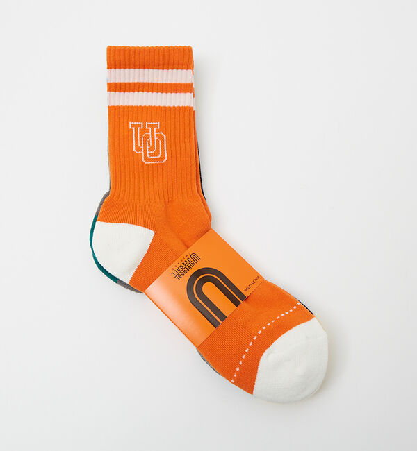 ABAHOUSE「UNIVERSALOVERALL / ユニバーサルオーバーオール【3P】UOロゴ」|ソックス|