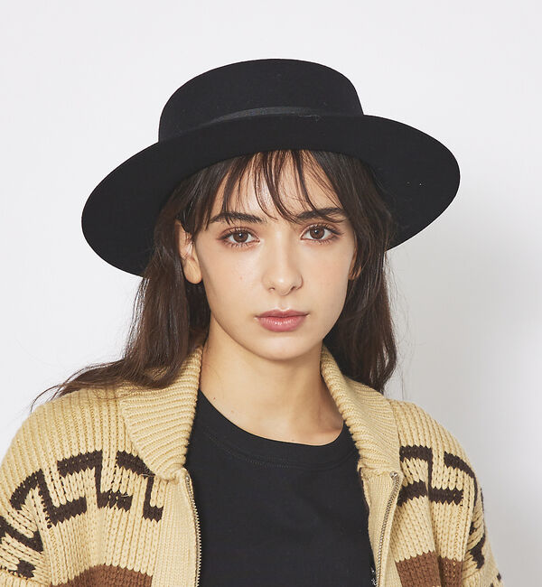 ABAHOUSE「【RUBEN/ルーベン】BOUTER FELT HAT/フェルトハット/RUS-」|その他|ブラック