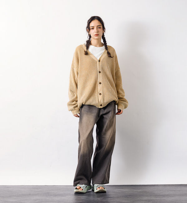 ABAHOUSE「SLUB DENIM BAGGY PANTS /スラブ デニム バギー パンツ/」|デニム|