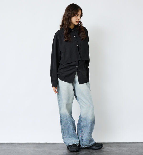 ABAHOUSE「SLUB DENIM BAGGY PANTS /スラブ デニム バギー パンツ/」|デニム|
