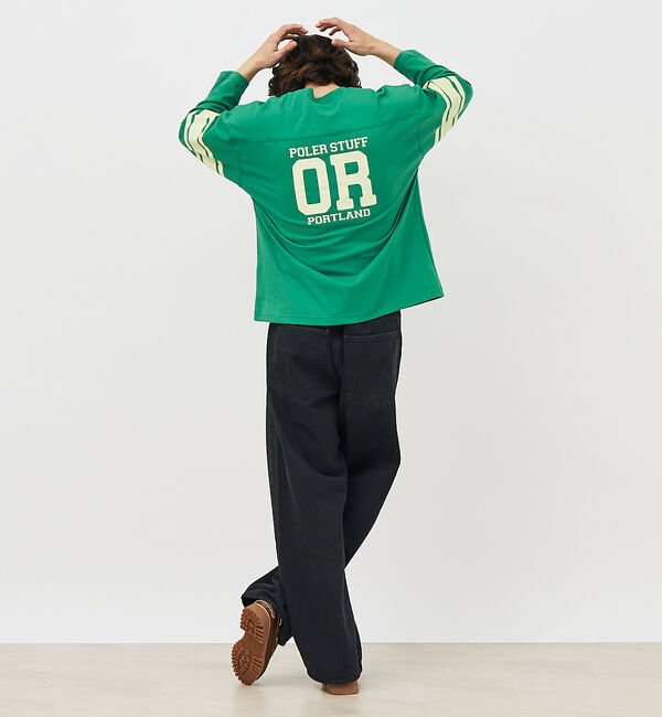 ABAHOUSE「【POLeR/ポーラー】 FOOTBALL SHIRT/フットボール　ロングtシ」|Tシャツ・カットソー|