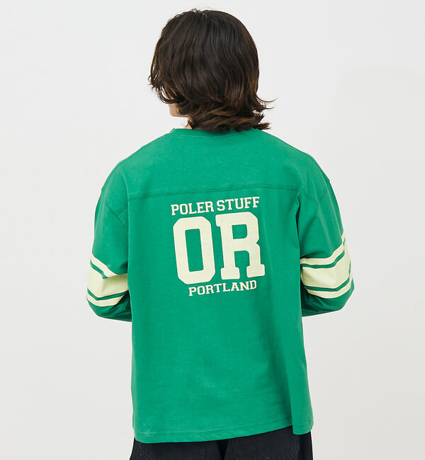 ABAHOUSE「【POLeR/ポーラー】 FOOTBALL SHIRT/フットボール　ロングtシ」|Tシャツ・カットソー|