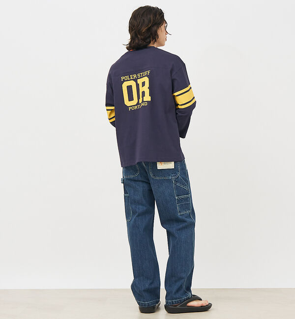 ABAHOUSE「【POLeR/ポーラー】 FOOTBALL SHIRT/フットボール　ロングtシ」|Tシャツ・カットソー|