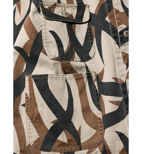 ABAHOUSE「【PENNY&lsquo;S】PRINTED ENGINEER SHORT JACKET/ミ」|ミリタリー・モッズコート|