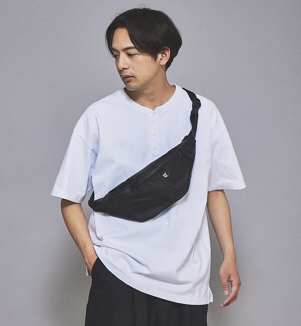 alfredoBANNISTER「【一部店舗＋WEB限定】レザー調 素材切替 ウエストポーチ/ボディバッグ」|その他|ブラック