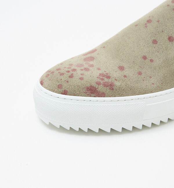 alfredoBANNISTER「厚底シャークソール ペインティング レザー スリッポン/スニーカー」|スニーカー|