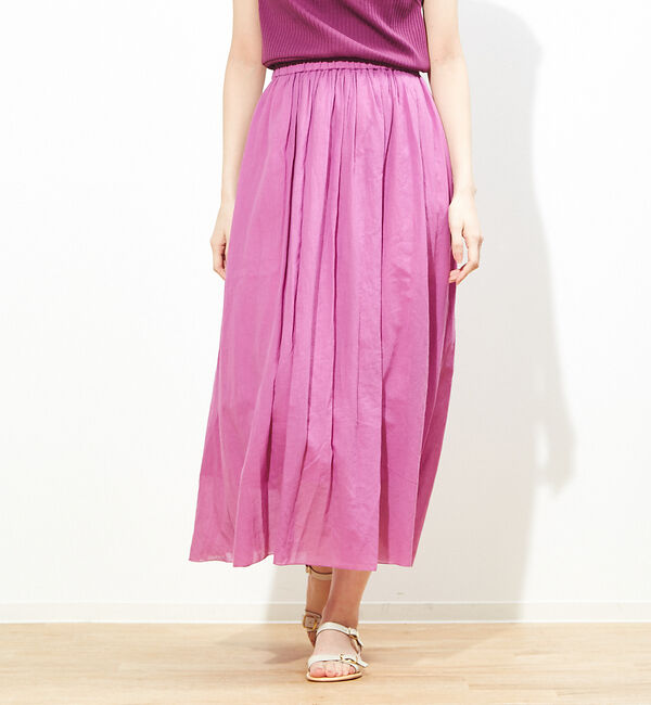 Rouge vif「ギャザーロングスカート」|スカート|ピンク