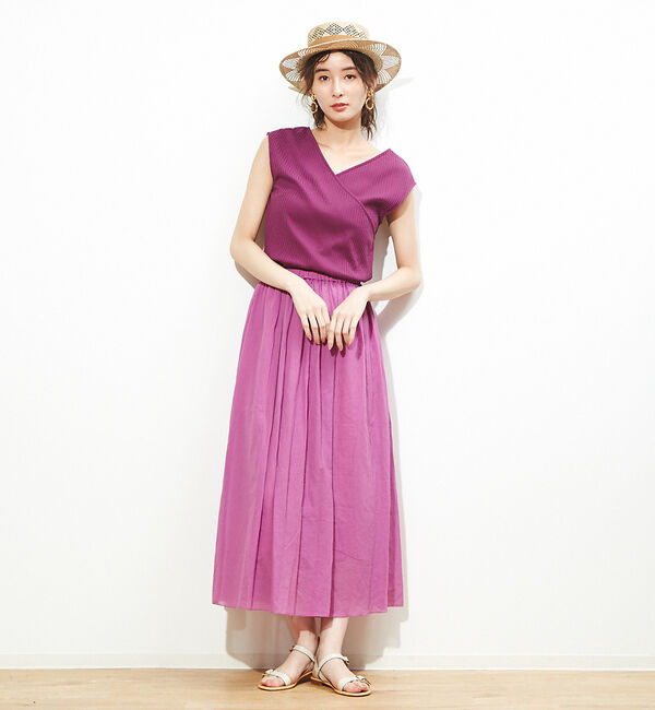 Rouge vif「ギャザーロングスカート」|スカート|