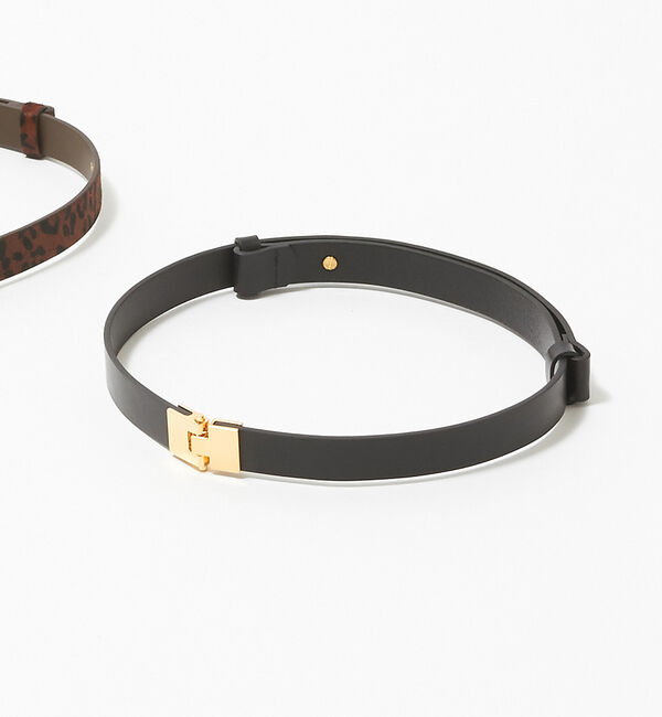 Rouge vif「メタルバックルベルト」|ベルト|ブラック