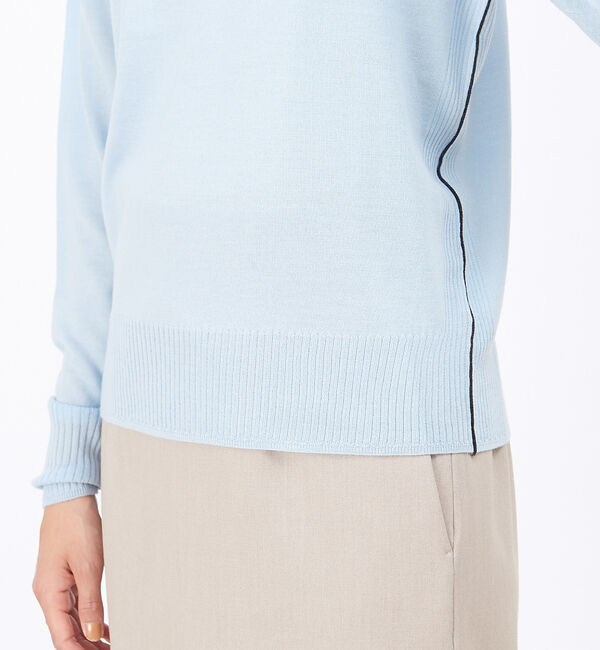 Rouge vif「カラーラインハイゲージニット」|ニット・セーター|