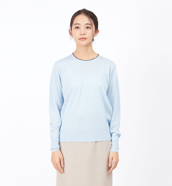 Rouge vif「カラーラインハイゲージニット」|ニット・セーター|