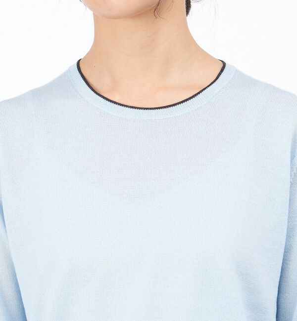 Rouge vif「カラーラインハイゲージニット」|ニット・セーター|