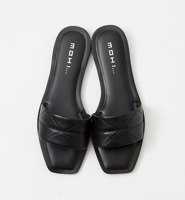 Rouge vif「【MOHI】スクウェアトゥミュールサンダル」|サンダル|