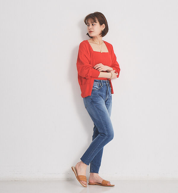 Rouge vif「【MOHI】スクウェアトゥミュールサンダル」|サンダル|