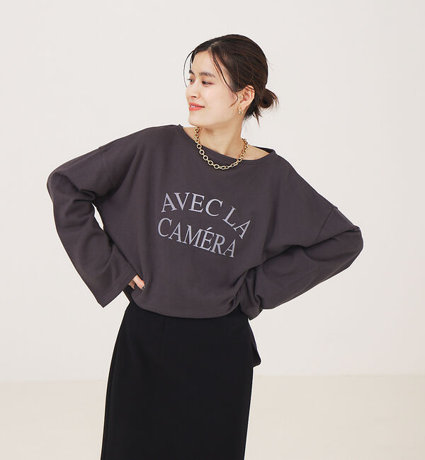 Rouge vif「ミニ裏毛ロゴロンT」|Tシャツ・カットソー|