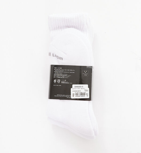 Rouge vif「【FRUIT OF THE LOOM】ソックス/靴下 3Pセット / 無地 /」|ソックス|