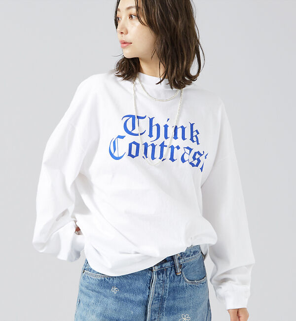 Rouge vif「【PARROTT CANVAS/パロットキャンバス】ロンTEE / ロゴ / フ」|Tシャツ・カットソー|ホワイト系その他1