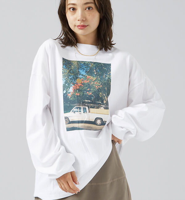 Rouge vif「【PARROTT CANVAS/パロットキャンバス】ロンTEE / ロゴ / フ」|Tシャツ・カットソー|ホワイト系その他2