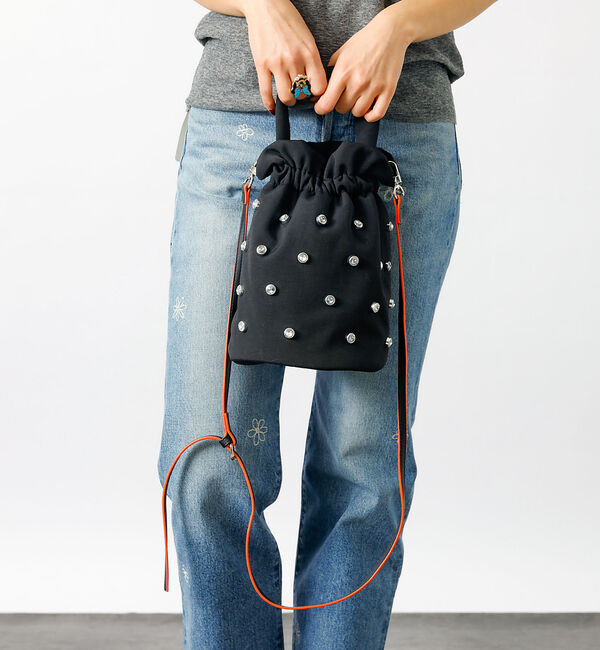 Rouge vif「【cheek/チーク】2WAY ミニショルダーバッグ / ラインストーン / キ」|ショルダー・メッセンジャー|