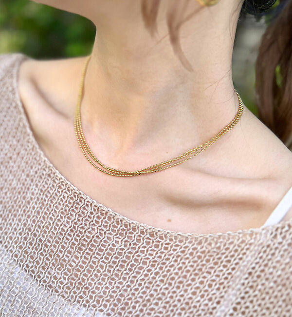 Rouge vif「【MARIHA/マリハ】Silent RainNLスターライト3連 ネックレス」|ネックレス|