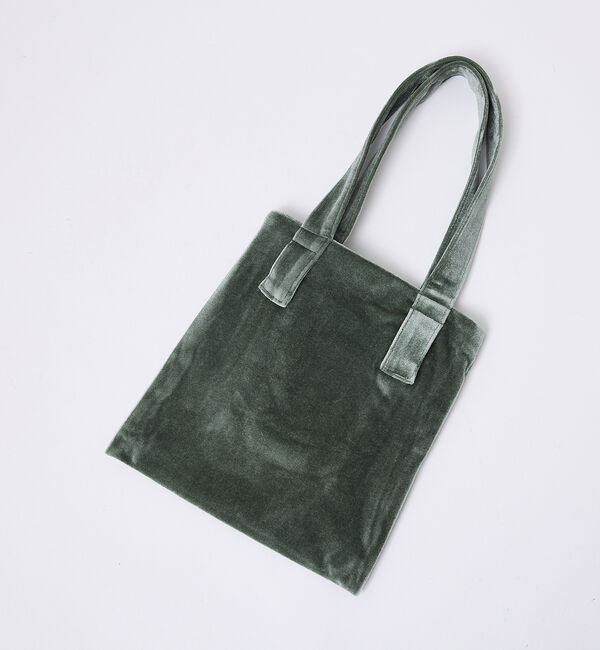 Rouge vif「【Keena/キーナ】ベルベットミニトート/ベロア/トート/バッグ/お出かけ【W」|トートバッグ|グリーン