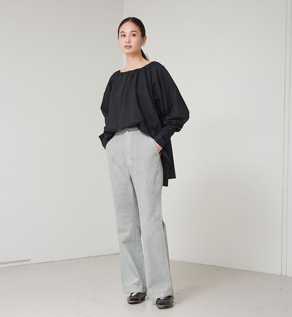 qualite「マルチネックギャザーブラウス」|シャツ・ブラウス|
