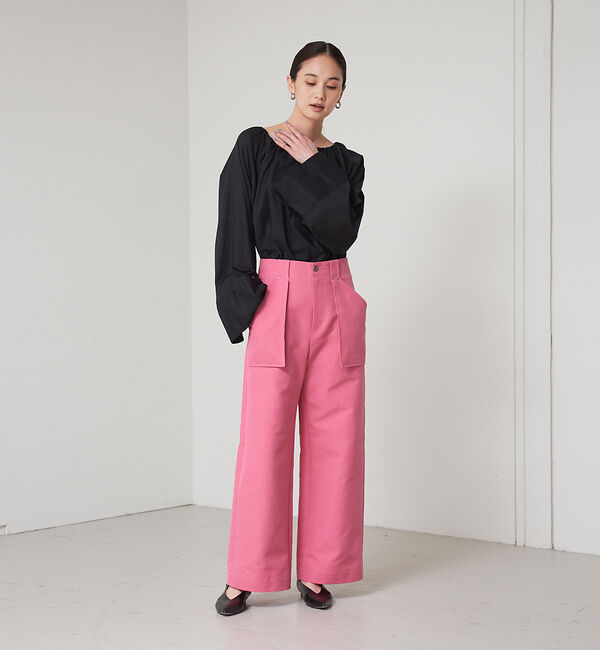 qualite「マルチネックギャザーブラウス」|シャツ・ブラウス|