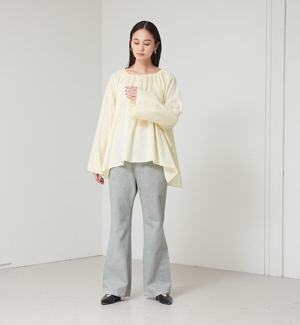 qualite「マルチネックギャザーブラウス」|シャツ・ブラウス|