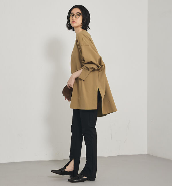 qualite「【大人の上品な抜け感】ツイルダンボールプルオーバー」|Tシャツ・カットソー|