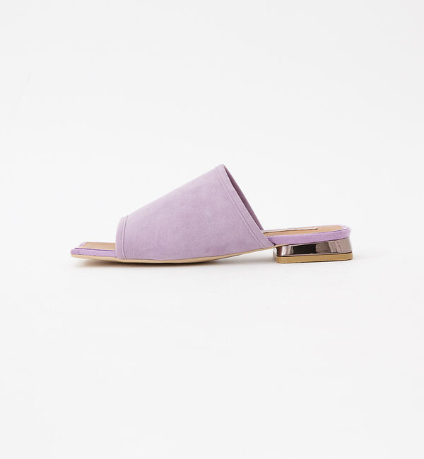 AU BANNISTER「スクエアトゥ フラットミュール」|サンダル|