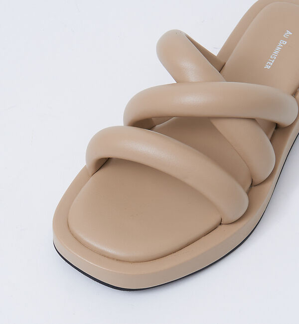 AU BANNISTER「【WEB限定】厚底 チューブ クッション フラット サンダル」|サンダル|