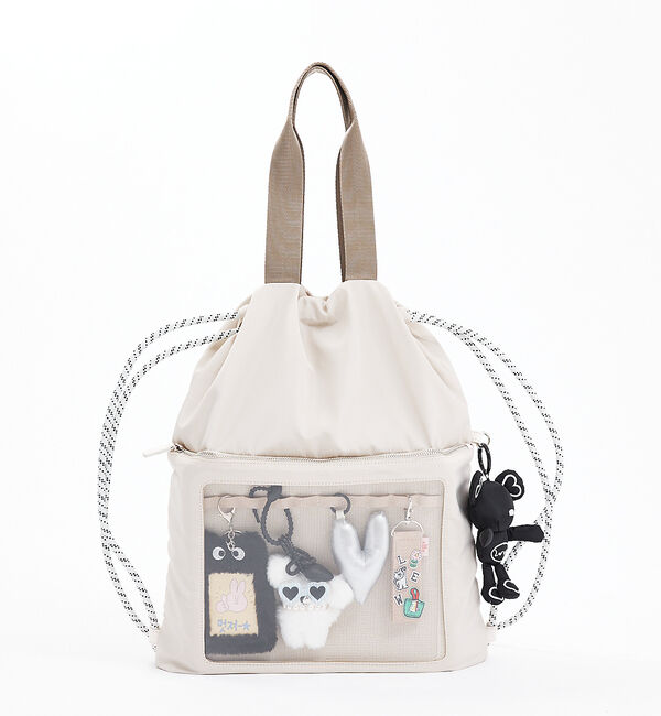 LOWELL things「オシゴトナップサックトート【推し活】」|トートバッグ|アイボリー