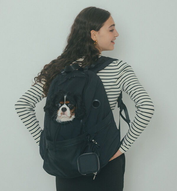 LOWELL things「MATIE/ペットリュックＭ【Direction by  有末 麻祐子】」|その他|ブラック