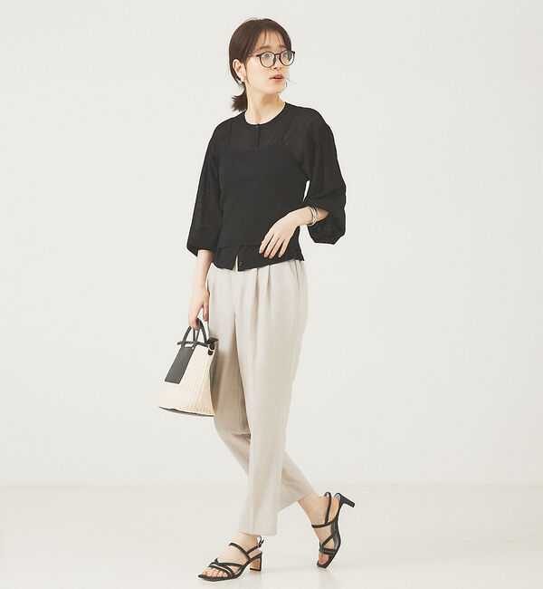 abahouse mavie「シアーアンサンブルサマーニット」|カーディガン|