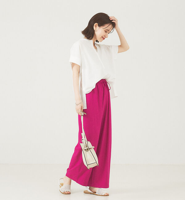 abahouse mavie「ブロードフレンチスリーブシャツ」|シャツ・ブラウス|