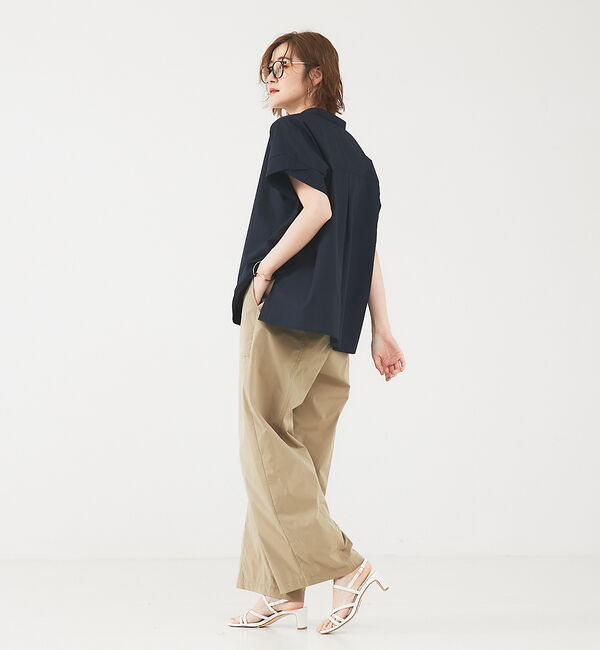 abahouse mavie「ブロードフレンチスリーブシャツ」|シャツ・ブラウス|