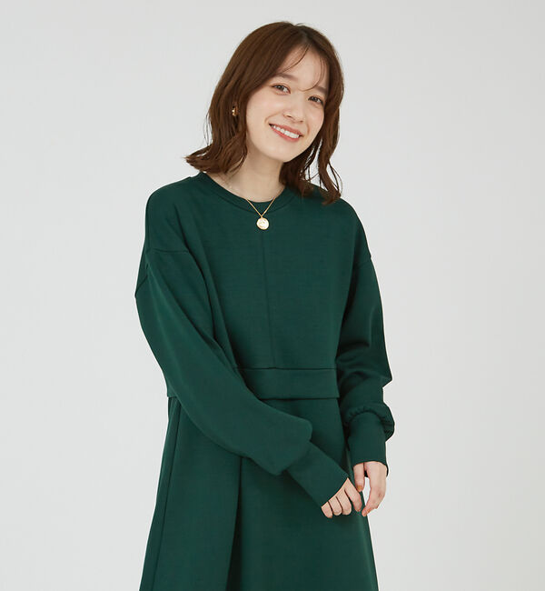 abahouse mavie「【大人のいちまんワンピ】ライトダンボールフレアーワンピ」|ワンピース|