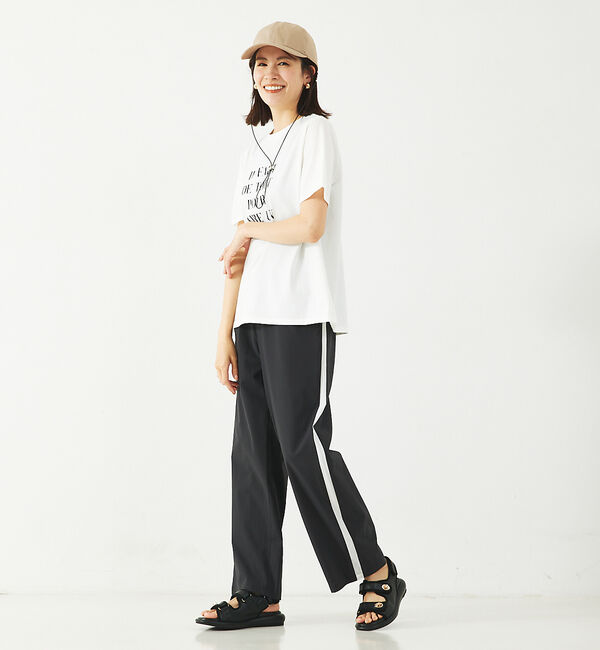 abahouse mavie「ナイロンストレッチサイドライントラックパンツ」|その他|